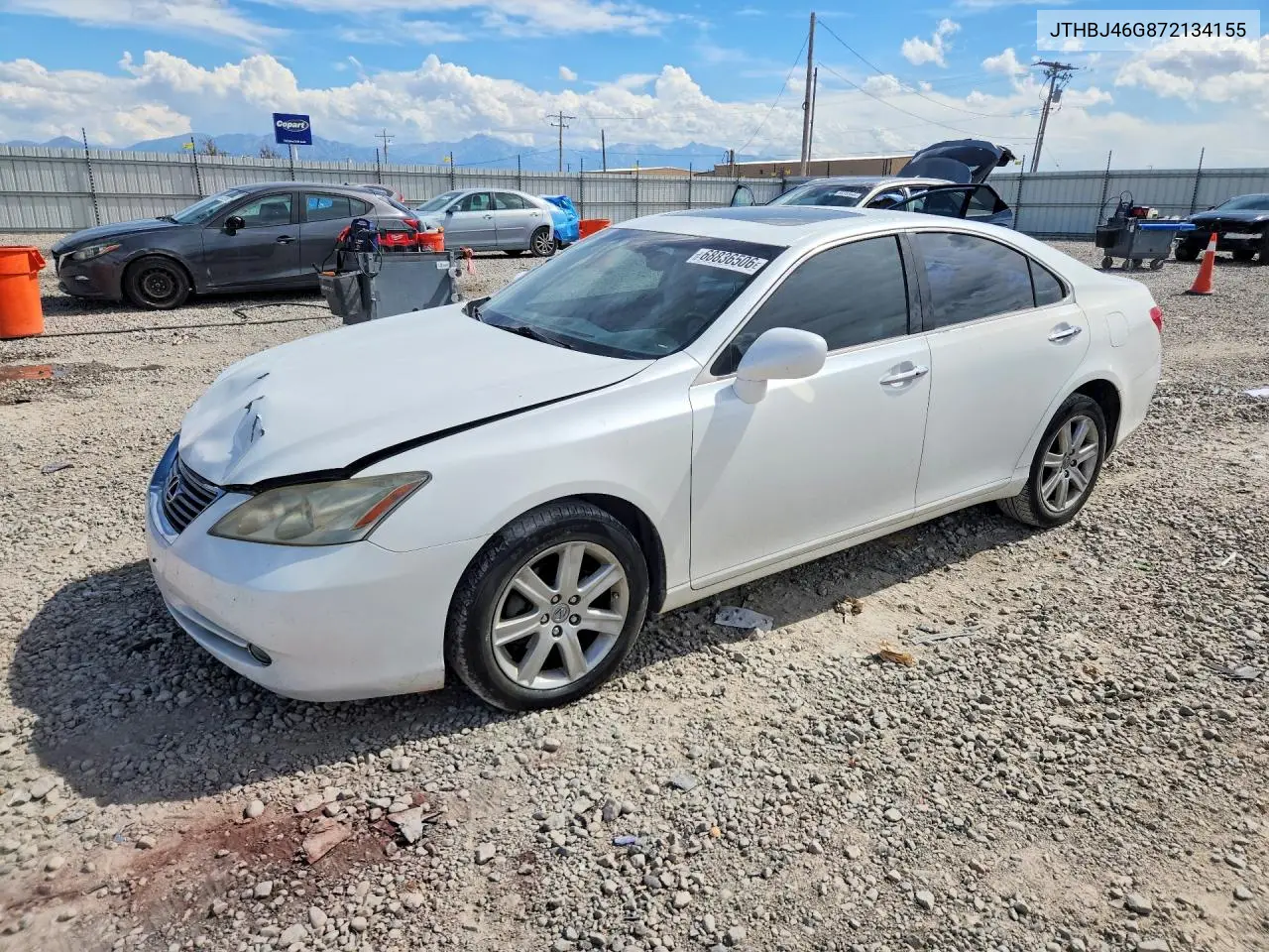 LEXUS ES 2007, VIN JTHBJ46G872134155