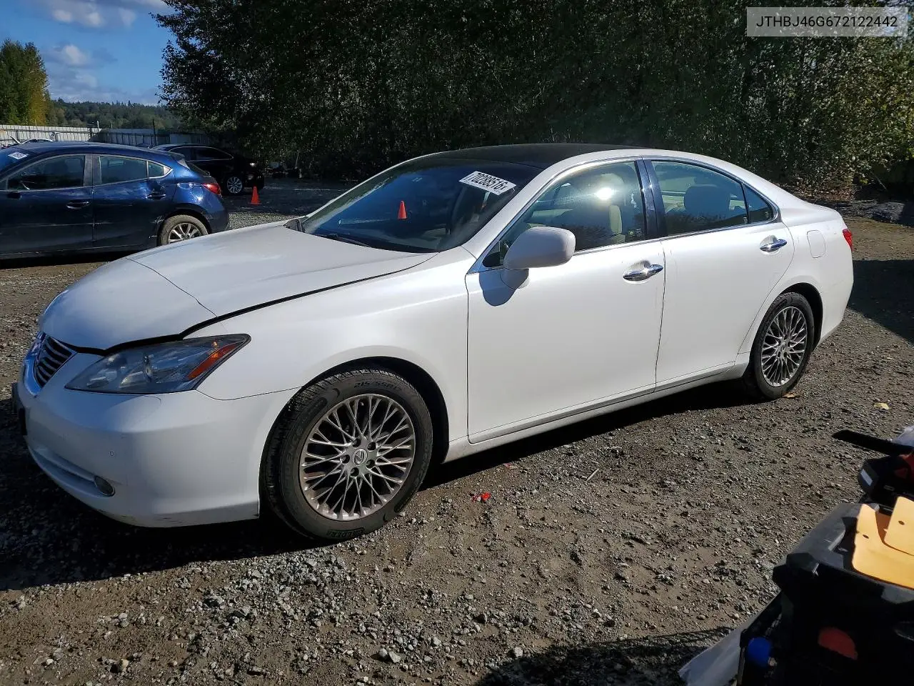 LEXUS ES 2007, VIN JTHBJ46G672122442