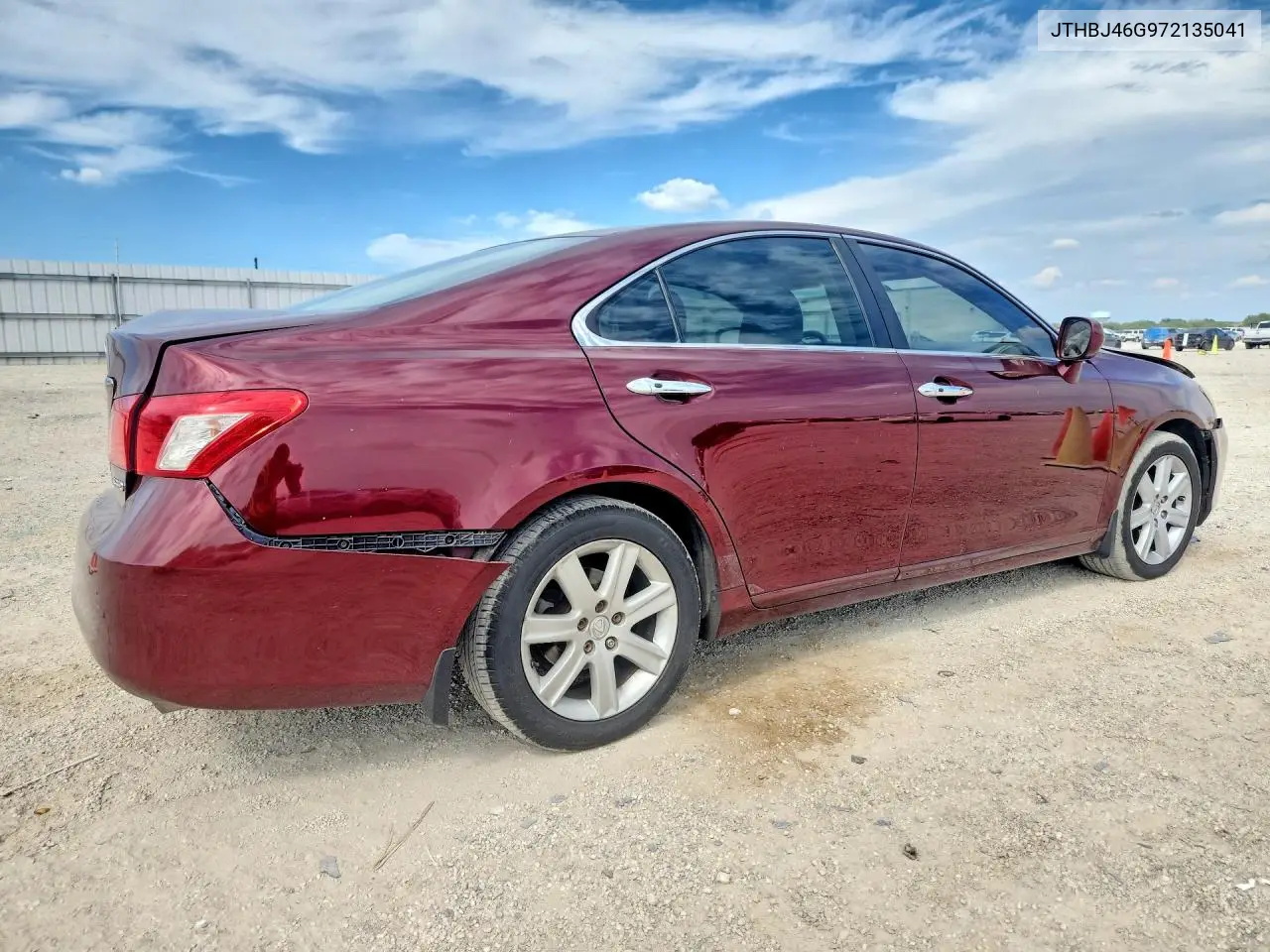 2007 LEXUS ES VIN JTHBJ46G972135041 — фото 3