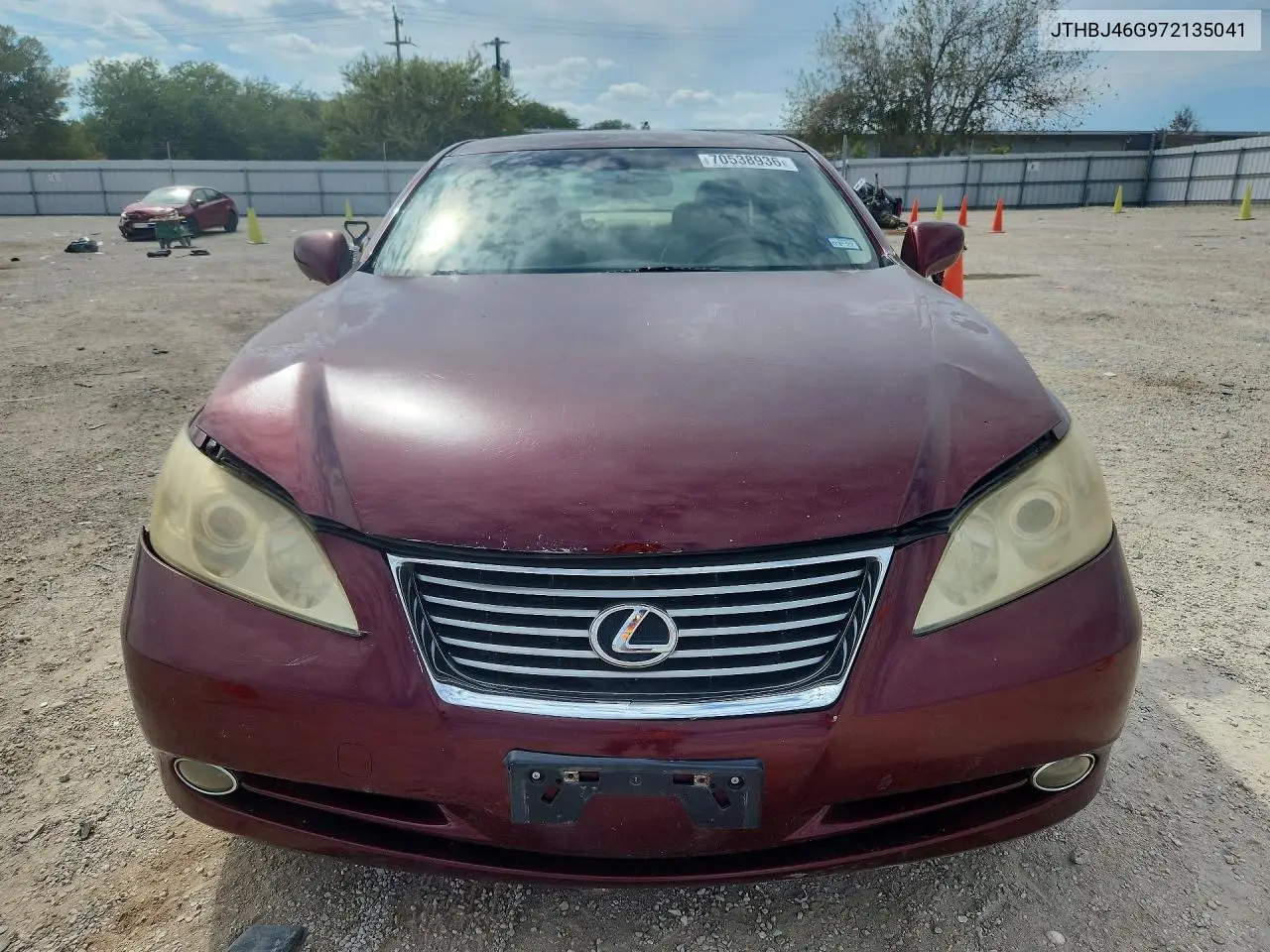 2007 LEXUS ES VIN JTHBJ46G972135041 — фото 5