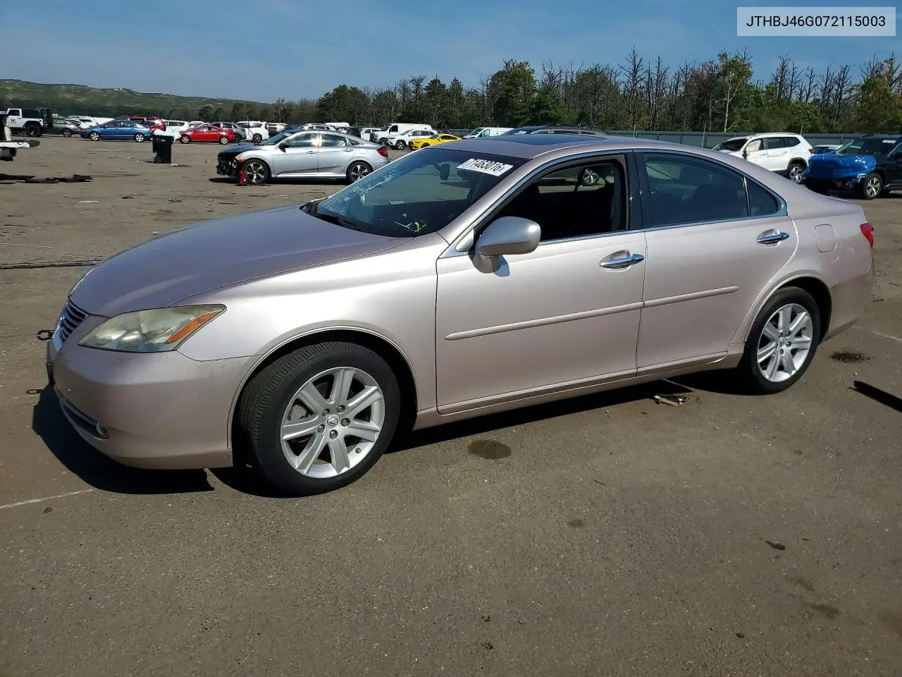 LEXUS ES 2007, VIN JTHBJ46G072115003