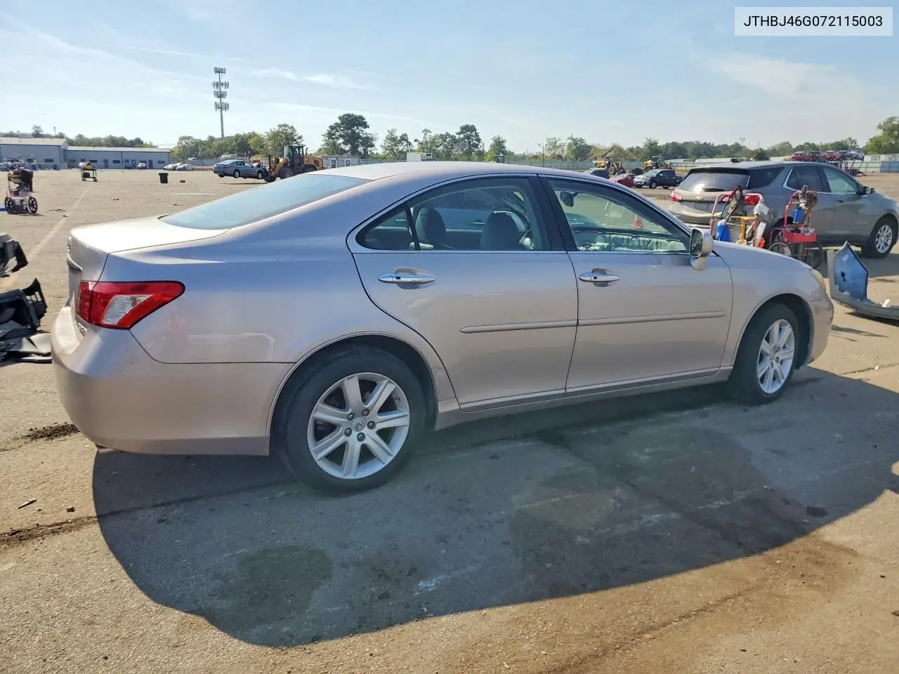 2007 LEXUS ES VIN JTHBJ46G072115003 — фото 3