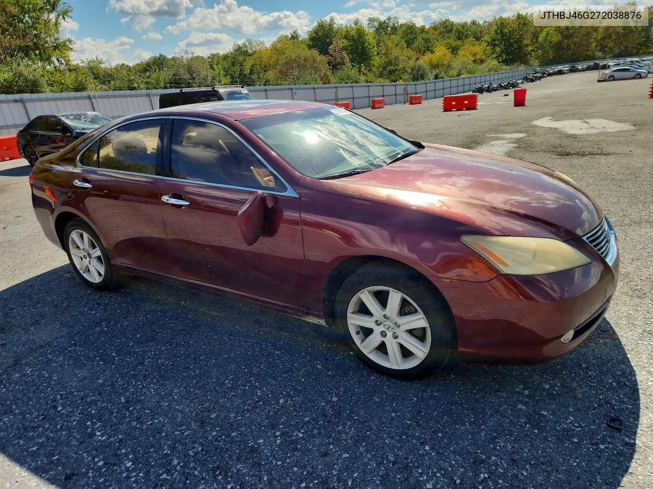 2007 LEXUS ES VIN JTHBJ46G272038876 — фото 4
