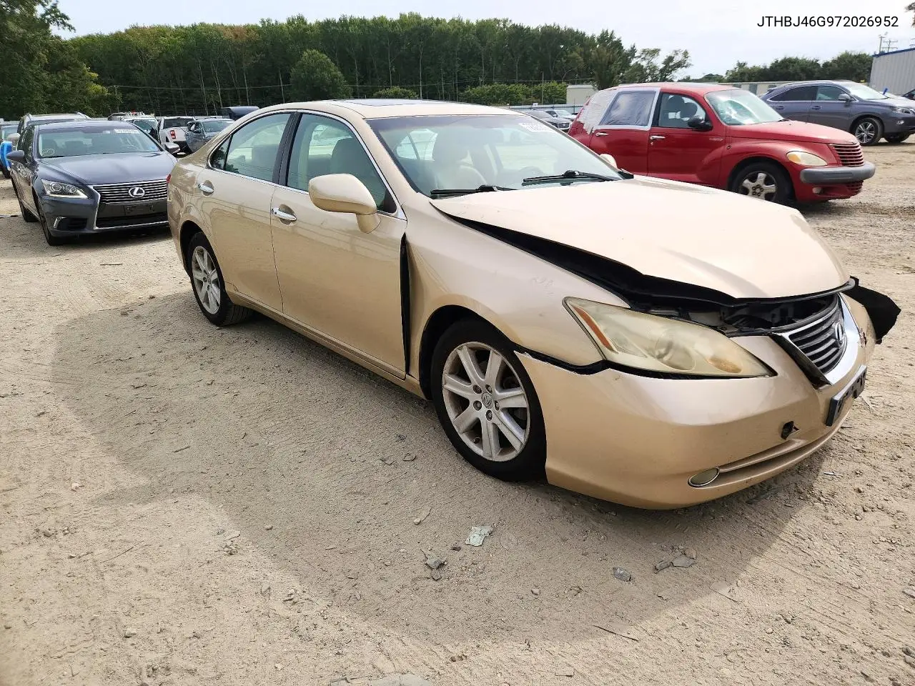 2007 LEXUS ES VIN JTHBJ46G972026952 — фото 4