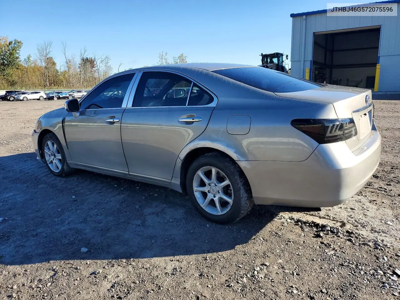2007 LEXUS ES VIN JTHBJ46G572075596 — фото 2