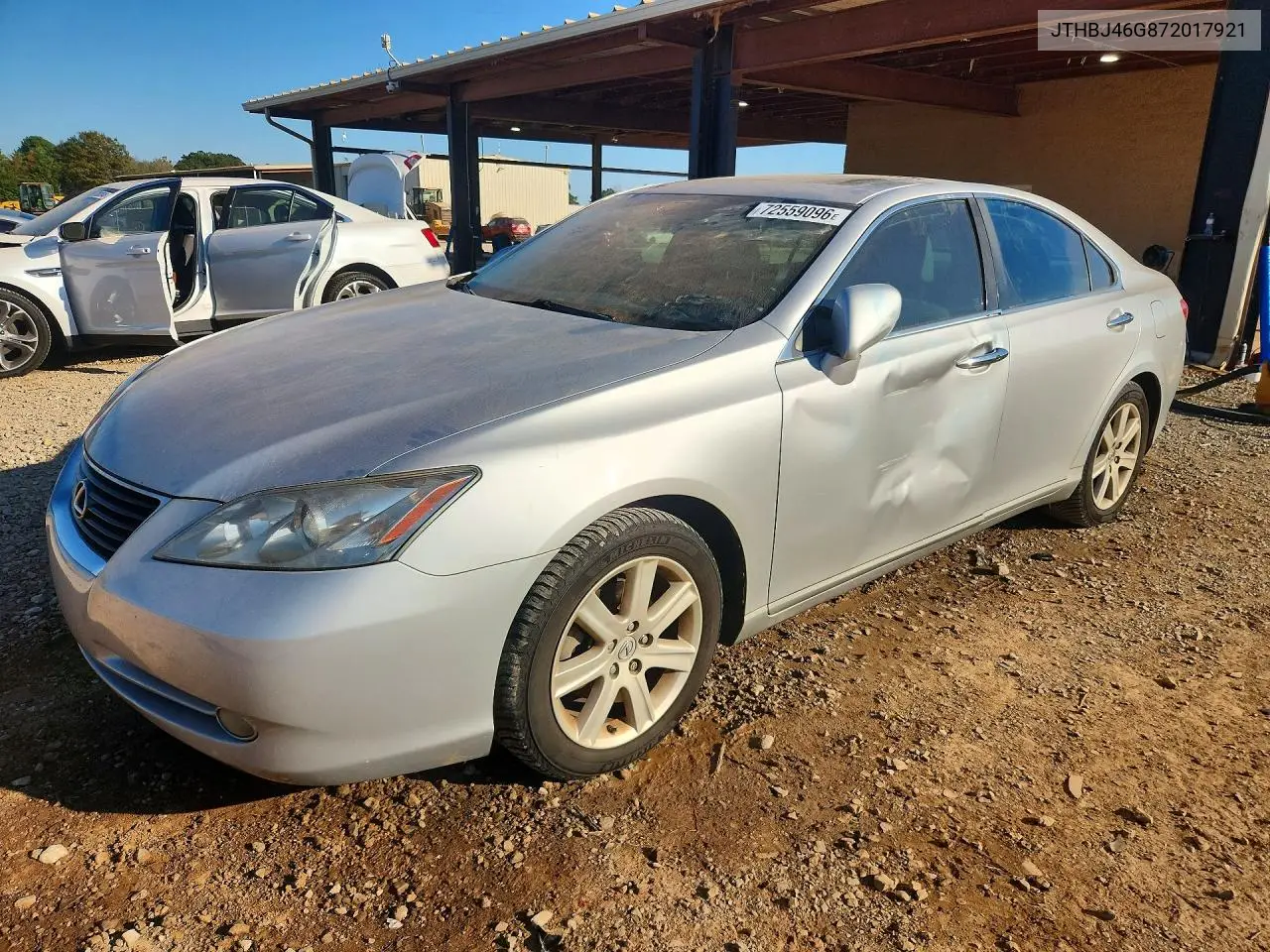 LEXUS ES 2007, VIN JTHBJ46G872017921