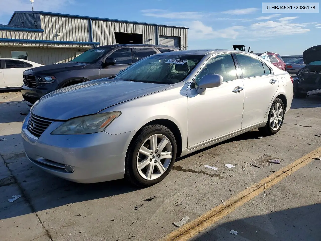 LEXUS ES 2007, VIN JTHBJ46G172036178