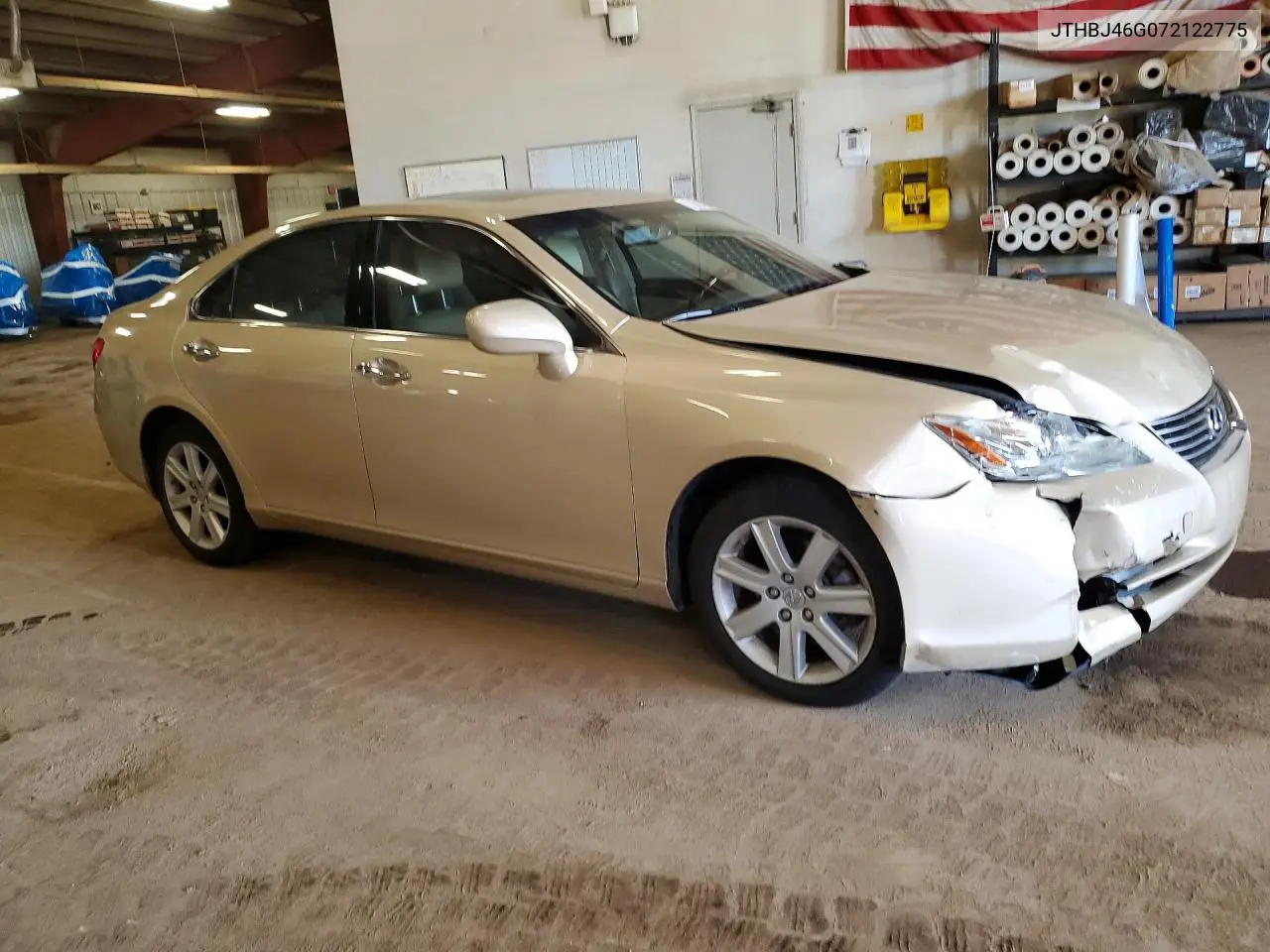 2007 LEXUS ES VIN JTHBJ46G072122775 — фото 4