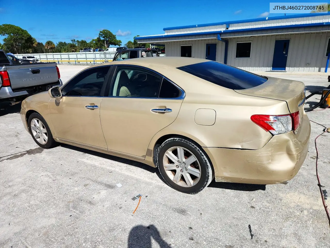 2007 LEXUS ES VIN JTHBJ46G272008745 — фото 2