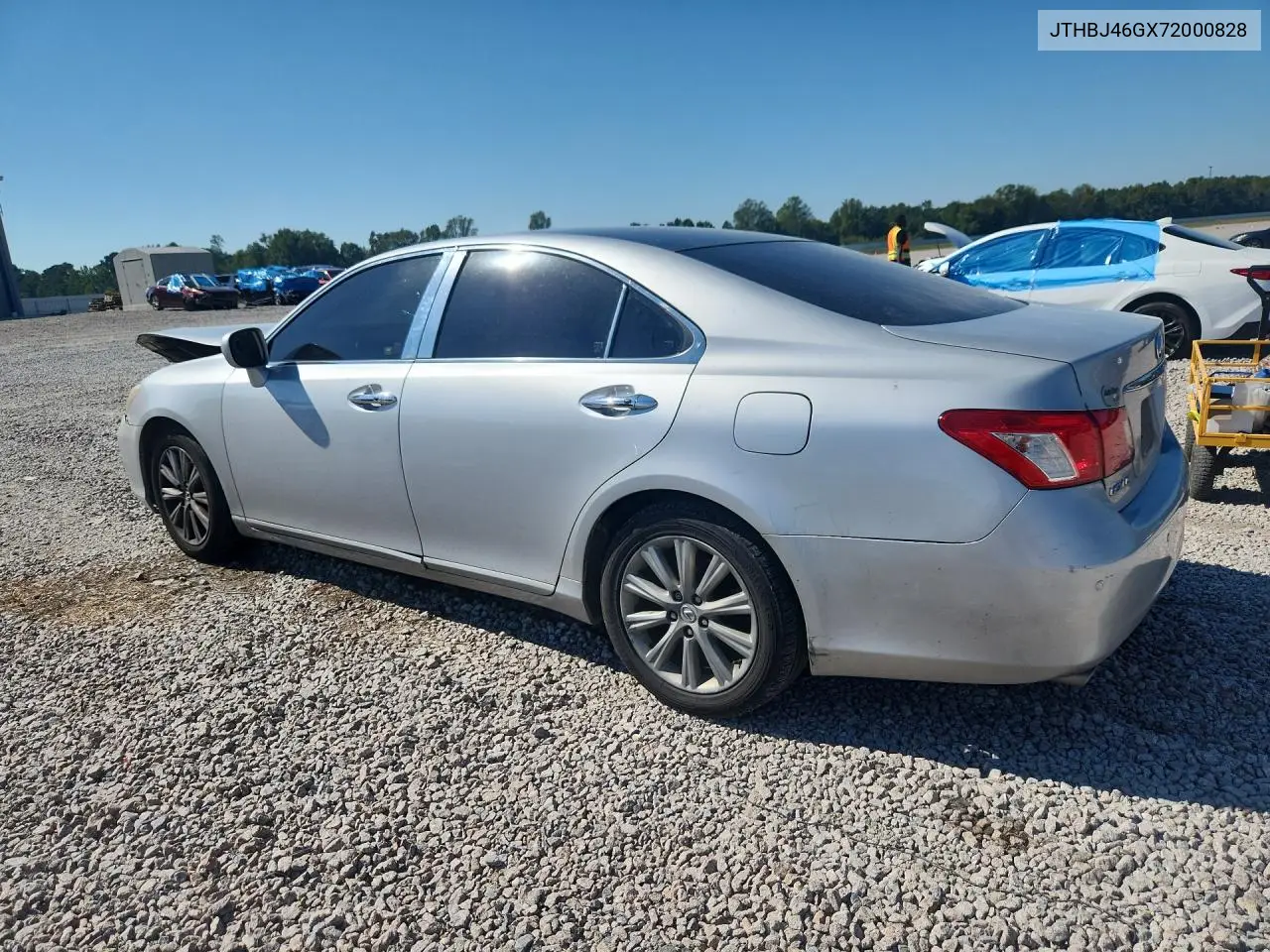 2007 LEXUS ES VIN JTHBJ46GX72000828 — фото 2