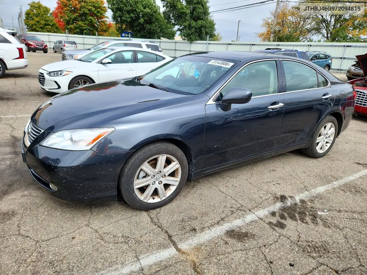 LEXUS ES 2007, VIN JTHBJ46G972094815