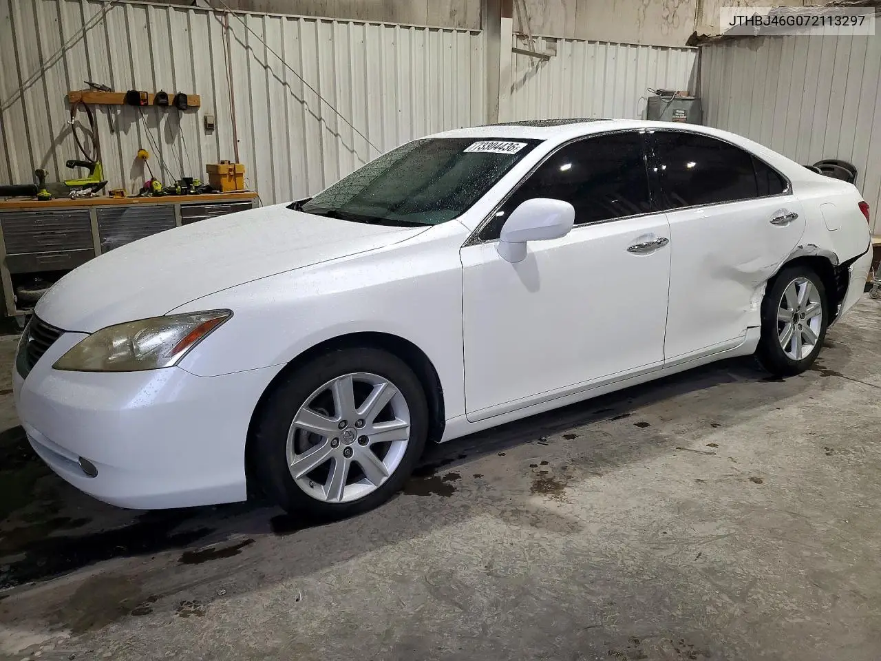LEXUS ES 2007, VIN JTHBJ46G072113297