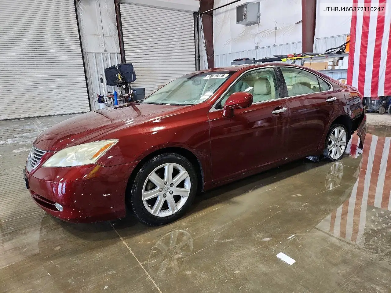 LEXUS ES 2007, VIN JTHBJ46G372110247