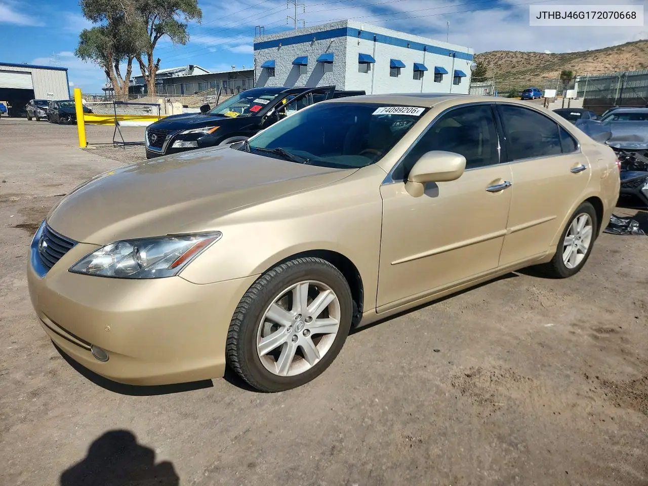LEXUS ES 2007, VIN JTHBJ46G172070668