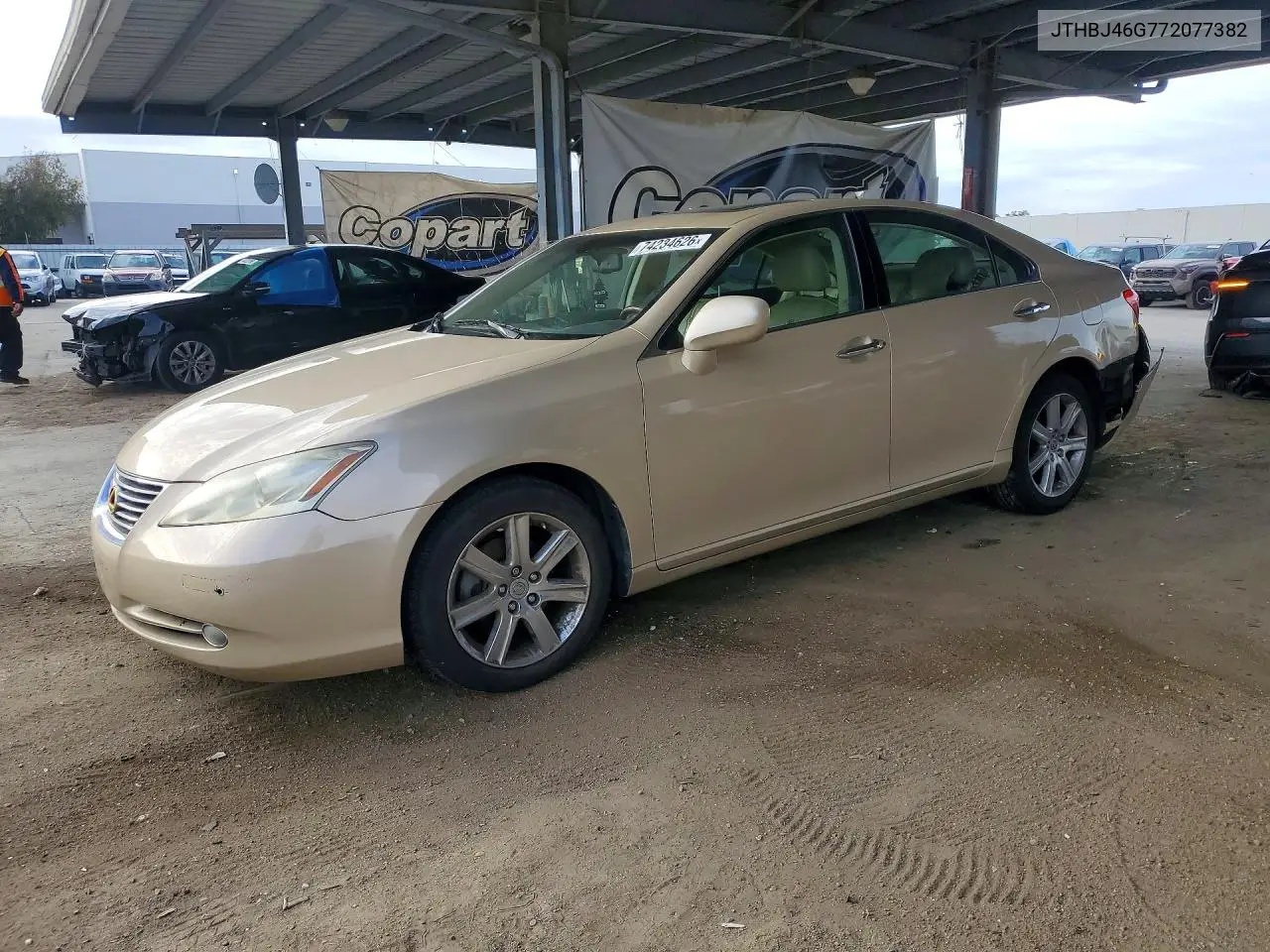 LEXUS ES 2007, VIN JTHBJ46G772077382