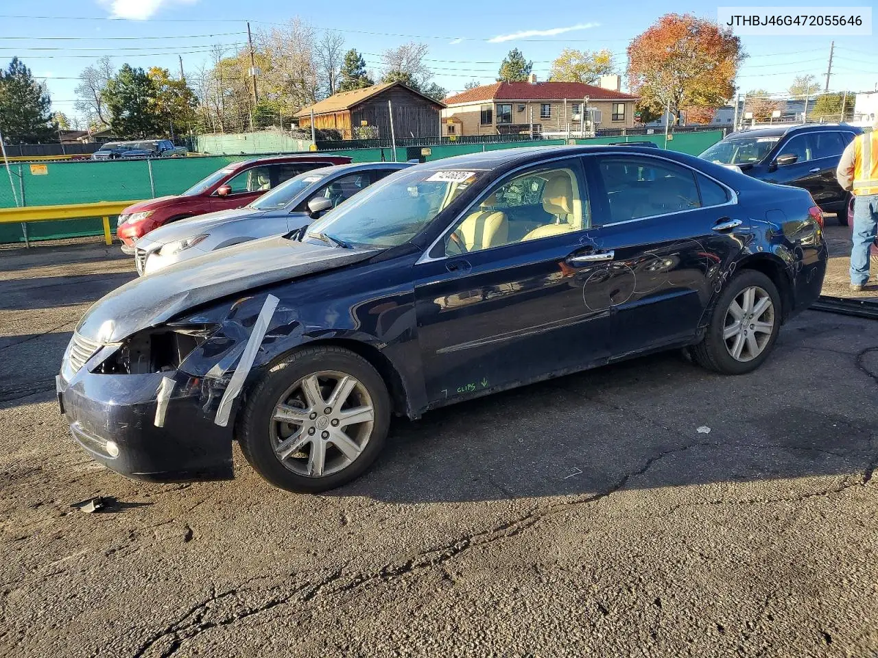 LEXUS ES 2007, VIN JTHBJ46G472055646