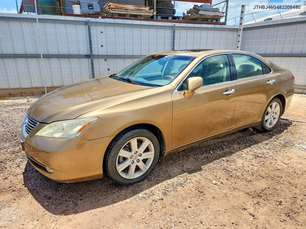 LEXUS ES 2008, VIN JTHBJ46G482208480