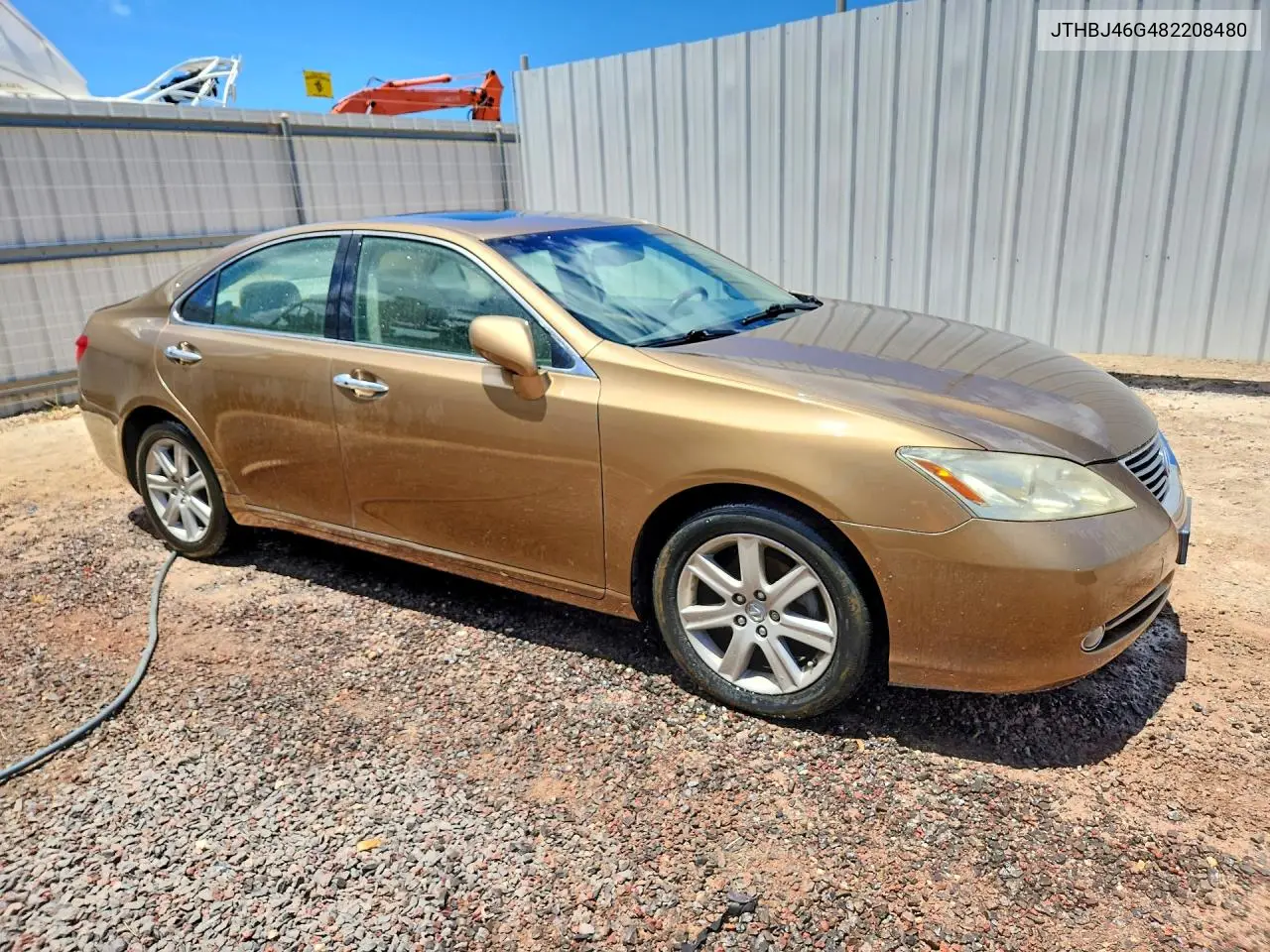 2008 LEXUS ES VIN JTHBJ46G482208480 — фото 4