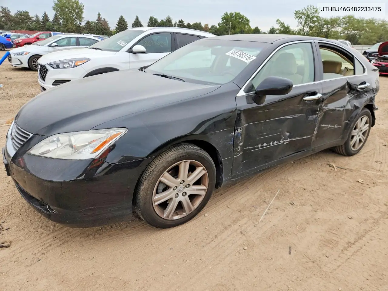 LEXUS ES 2008, VIN JTHBJ46G482233475