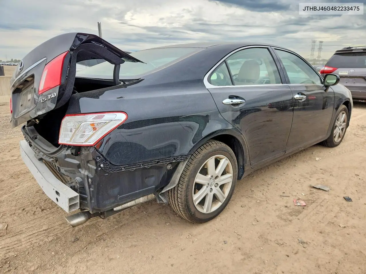 2008 LEXUS ES VIN JTHBJ46G482233475 — фото 3