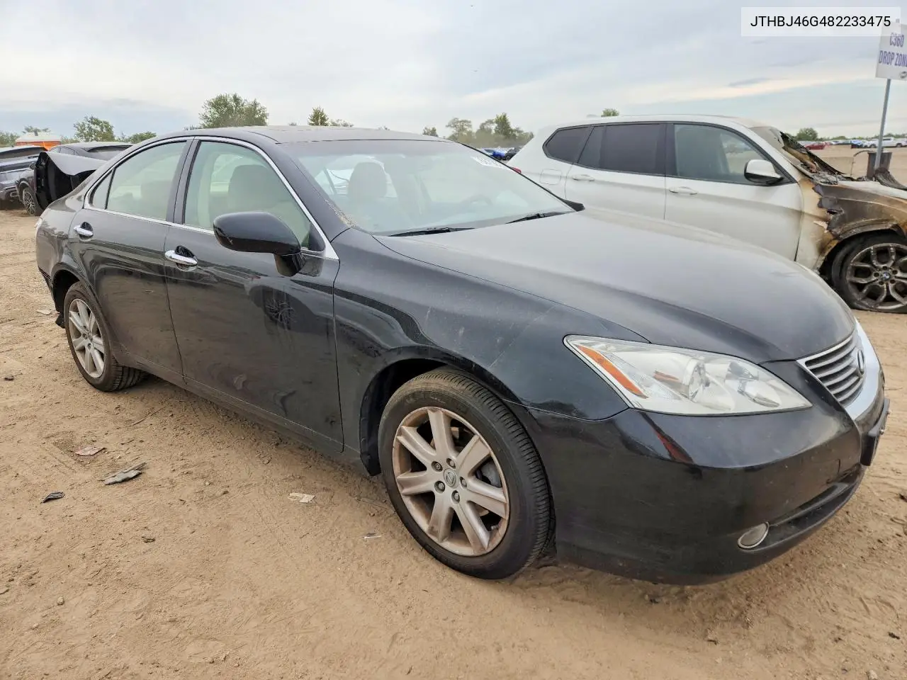 2008 LEXUS ES VIN JTHBJ46G482233475 — фото 4