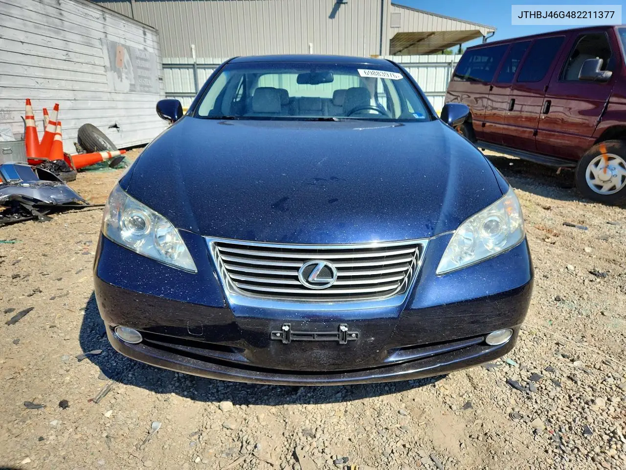 2008 LEXUS ES VIN JTHBJ46G482211377 — фото 5