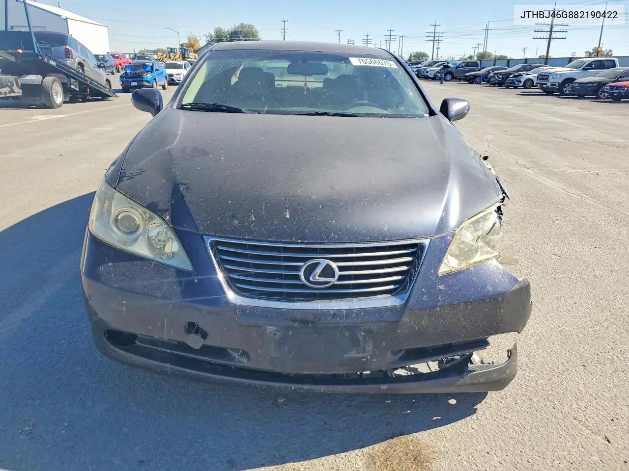 2008 LEXUS ES VIN JTHBJ46G882190422 — фото 5