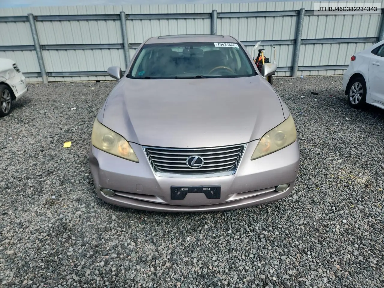2008 LEXUS ES VIN JTHBJ46G382234343 — фото 5