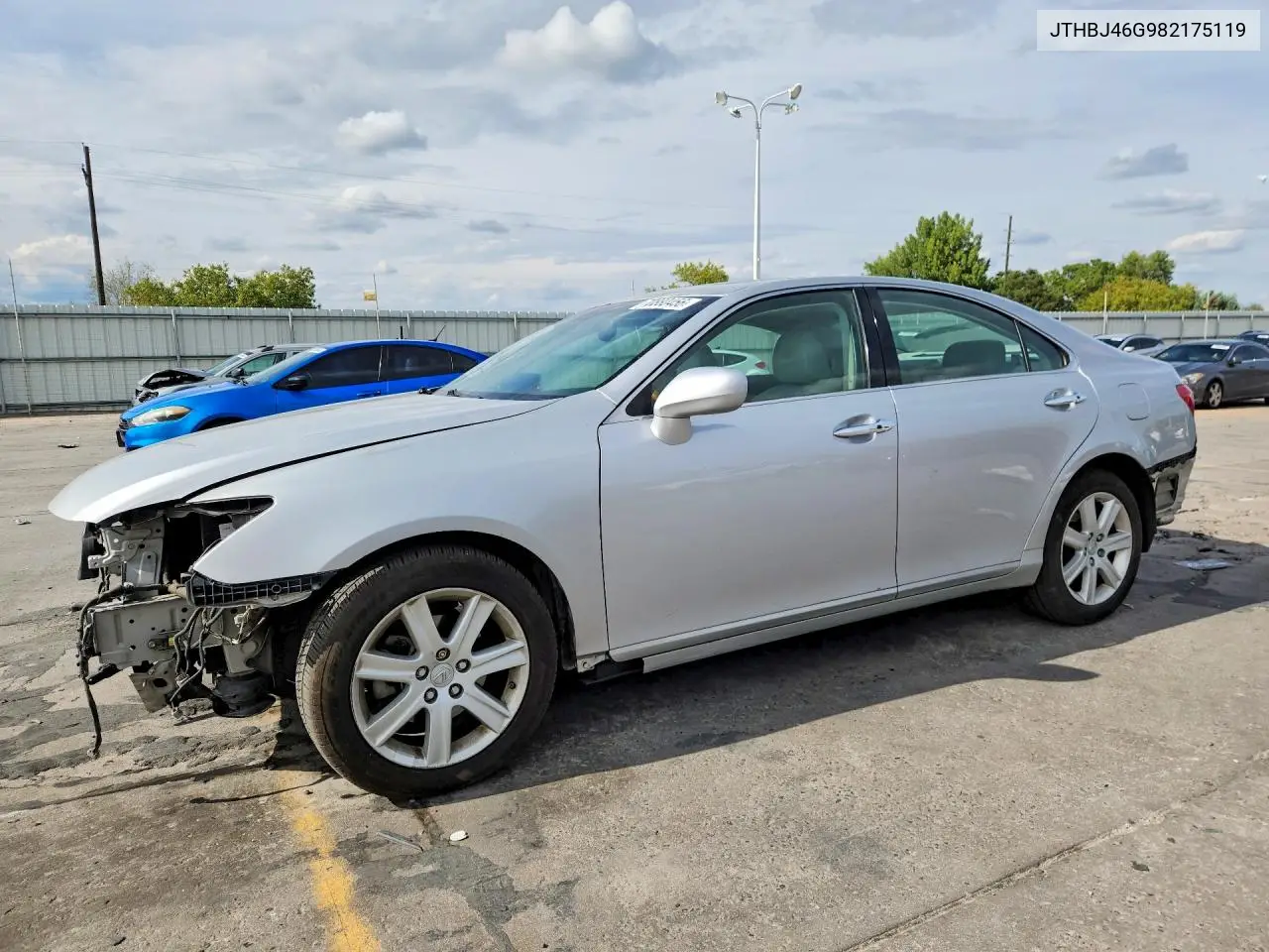 LEXUS ES 2008, VIN JTHBJ46G982175119