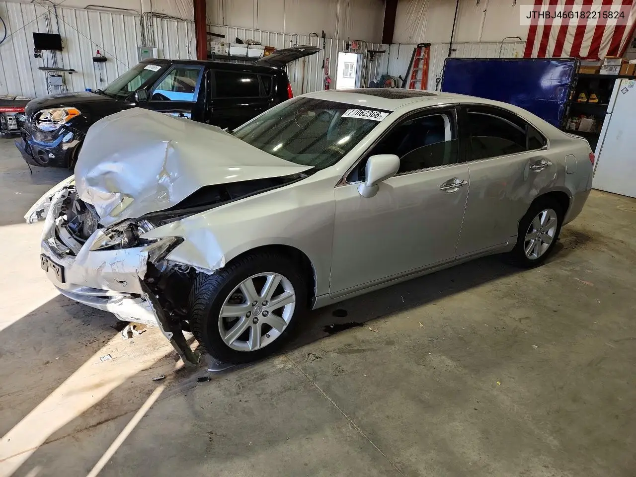 LEXUS ES 2008, VIN JTHBJ46G182215824