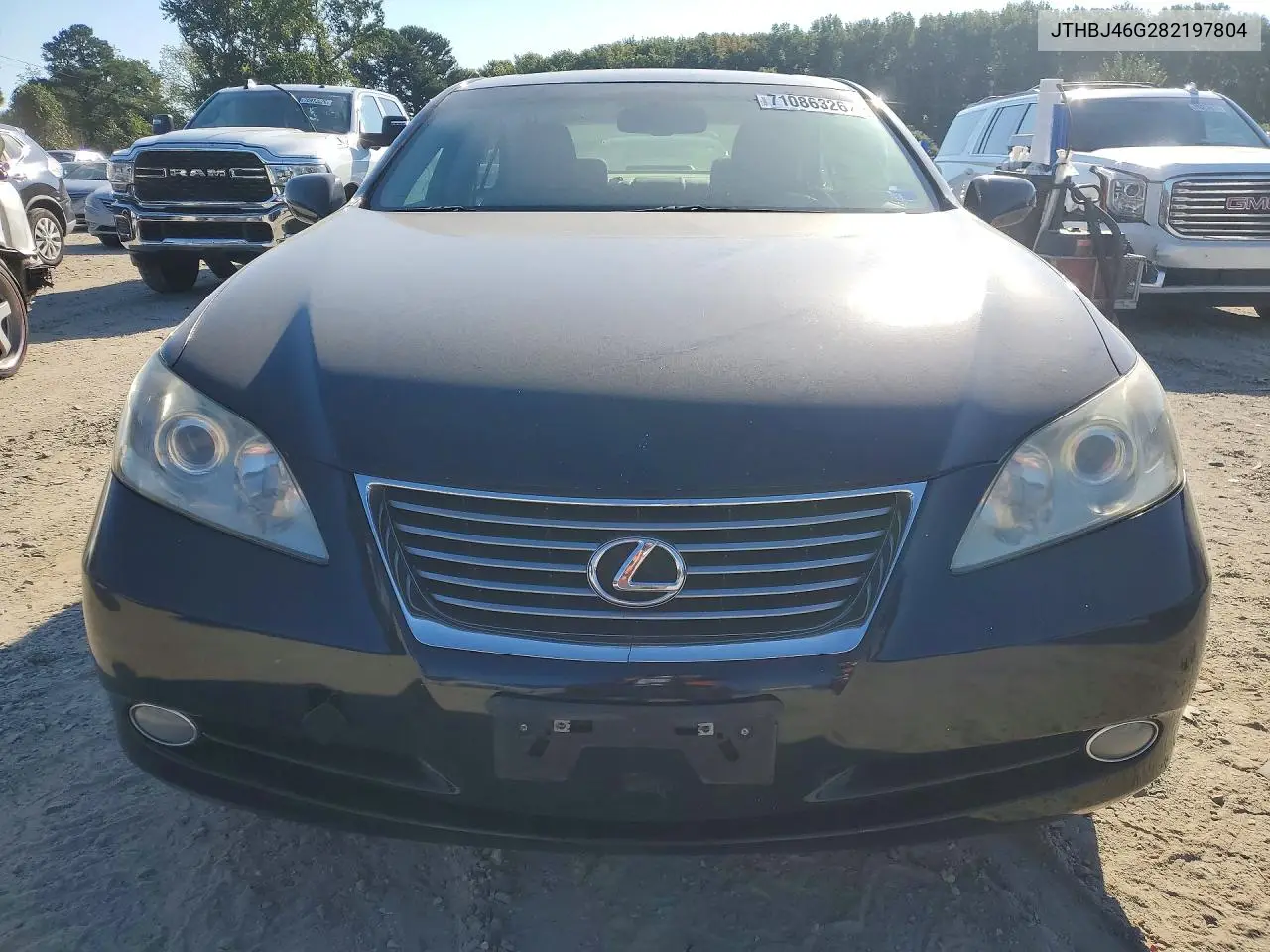 2008 LEXUS ES VIN JTHBJ46G282197804 — фото 5