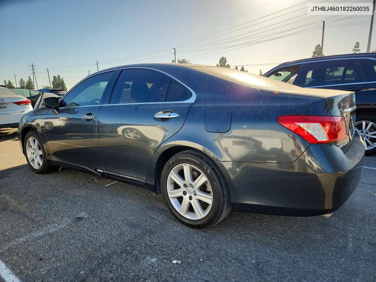 2008 LEXUS ES VIN JTHBJ46G182260035 — фото 2