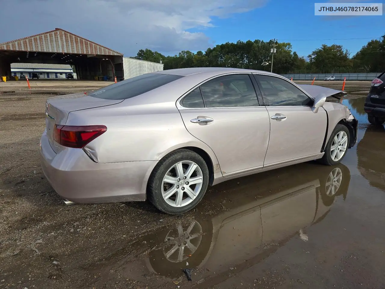 2008 LEXUS ES VIN JTHBJ46G782174065 — фото 3