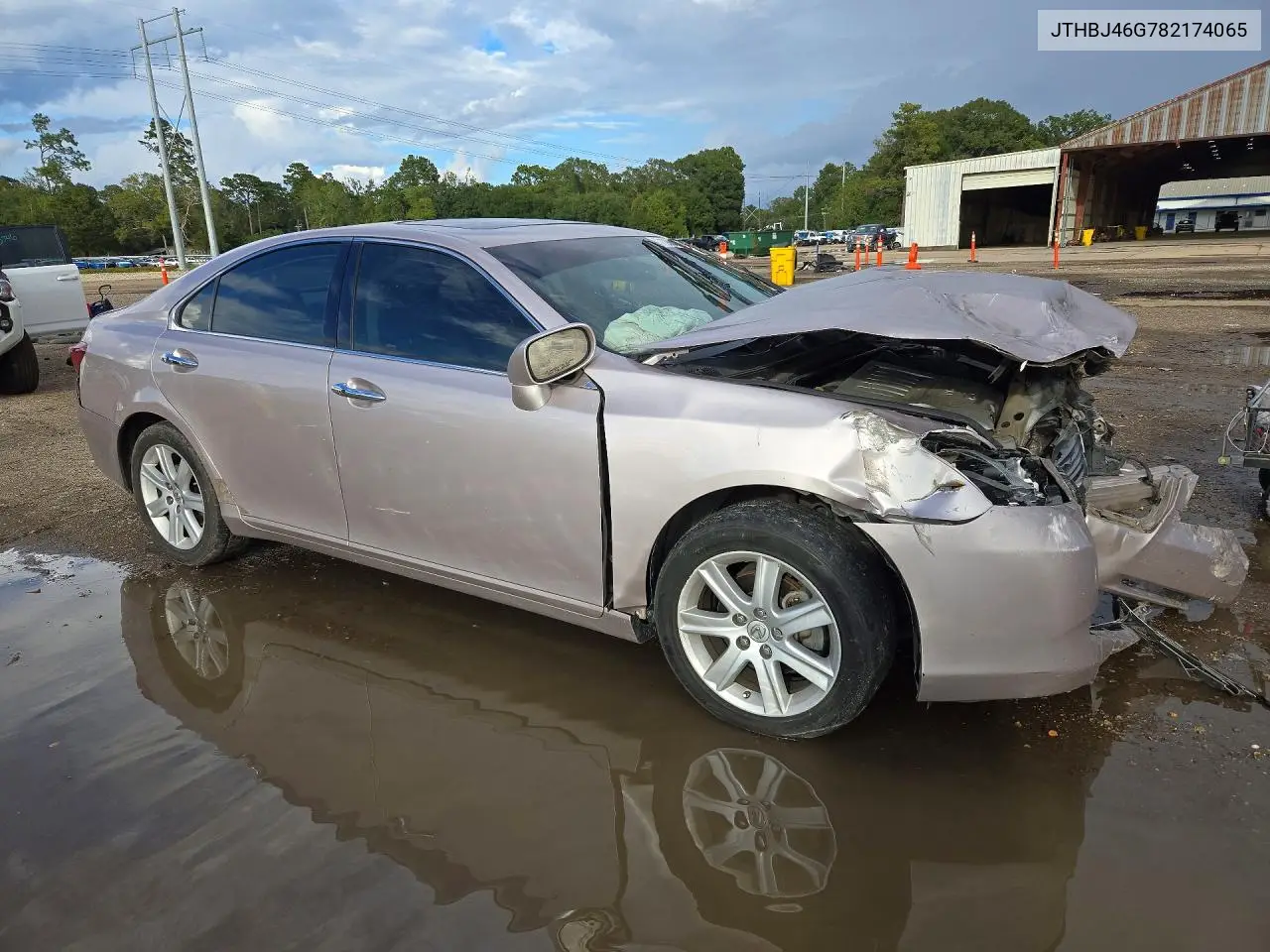 2008 LEXUS ES VIN JTHBJ46G782174065 — фото 4