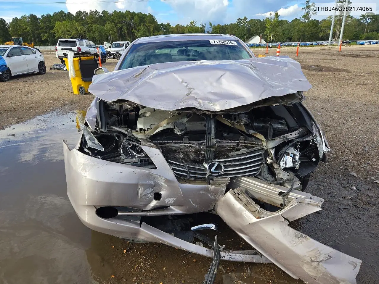 2008 LEXUS ES VIN JTHBJ46G782174065 — фото 5