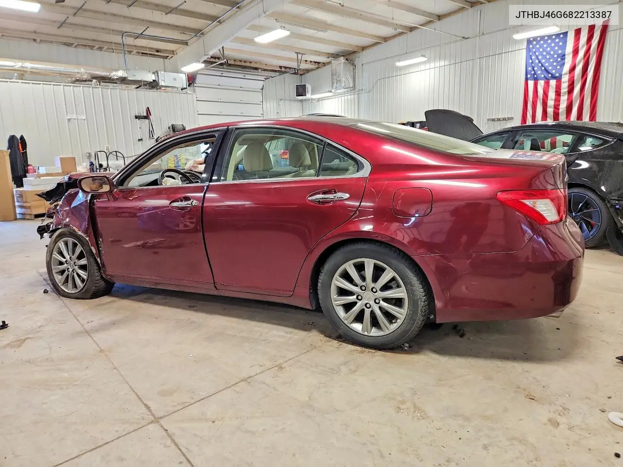 2008 LEXUS ES VIN JTHBJ46G682213387 — фото 2