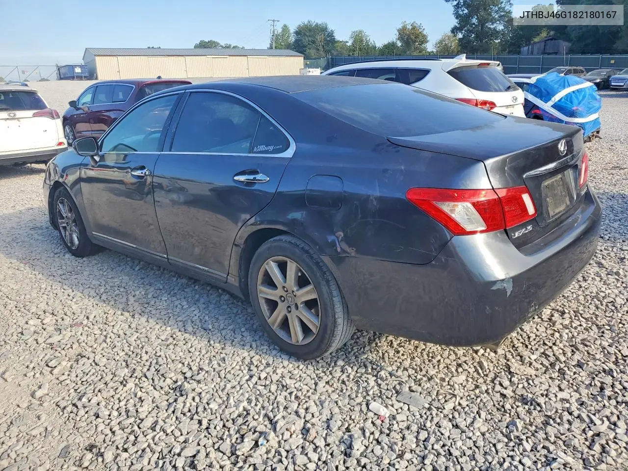 2008 LEXUS ES VIN JTHBJ46G182180167 — фото 2