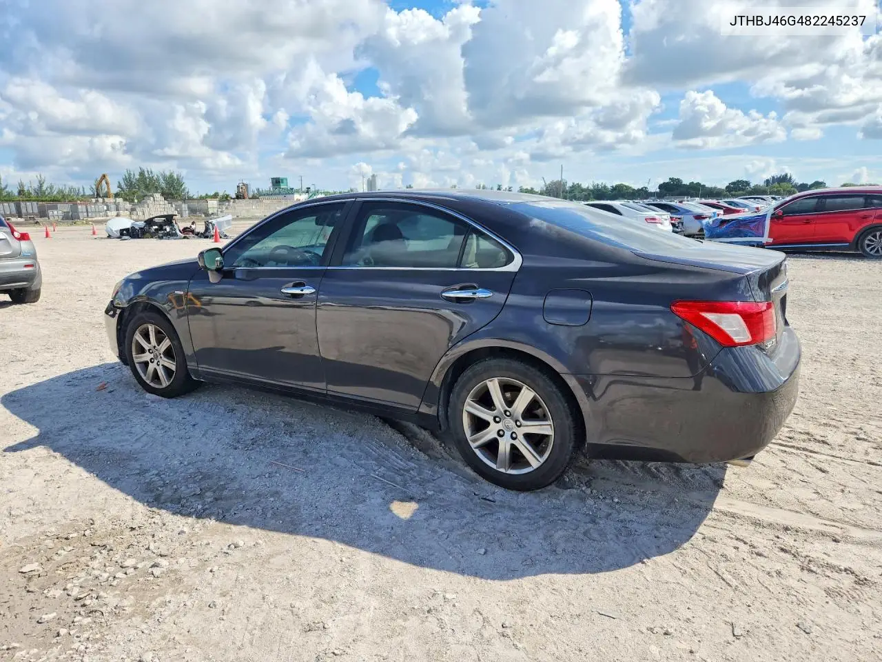 2008 LEXUS ES VIN JTHBJ46G482245237 — фото 2