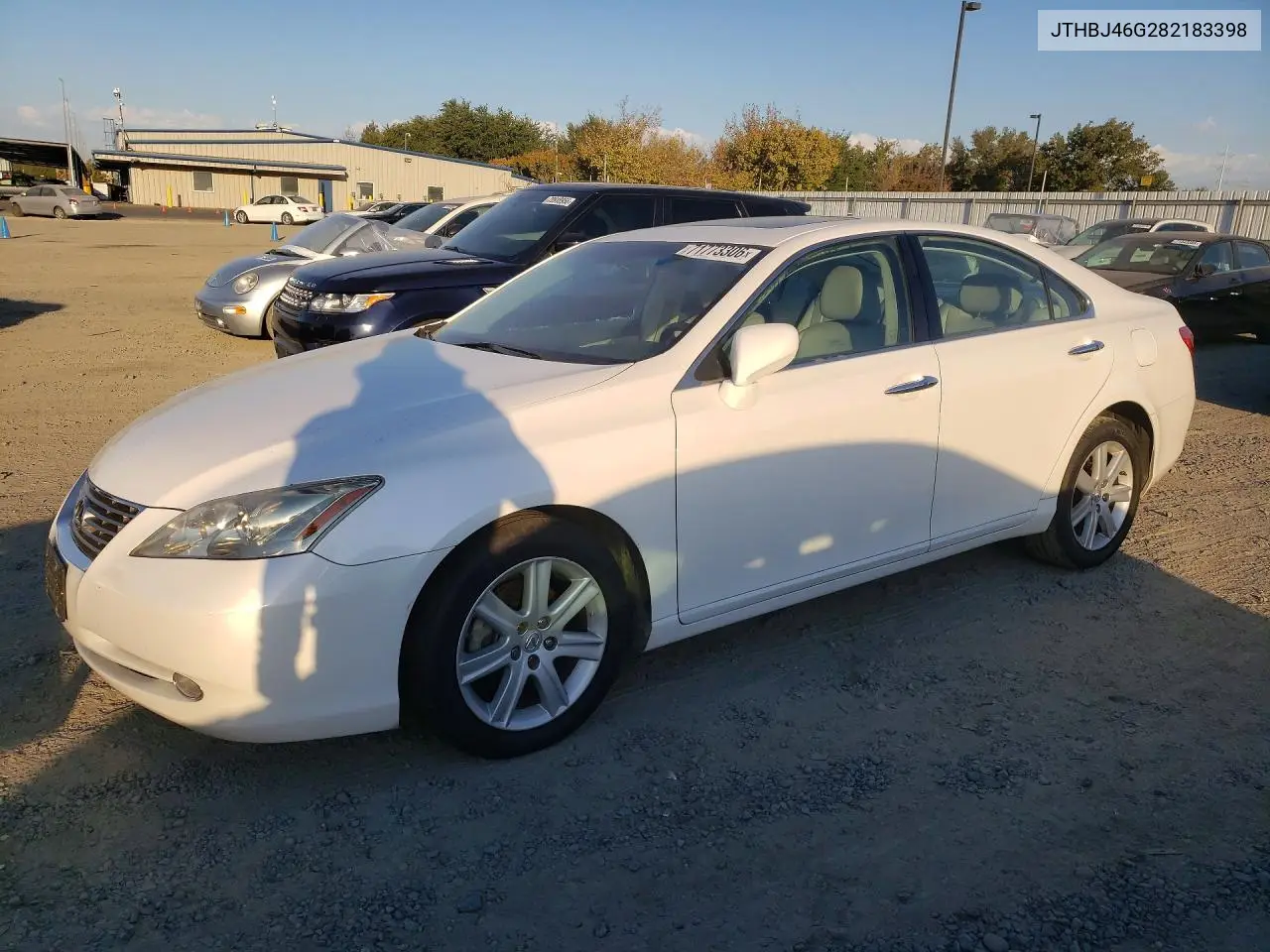 LEXUS ES 2008, VIN JTHBJ46G282183398