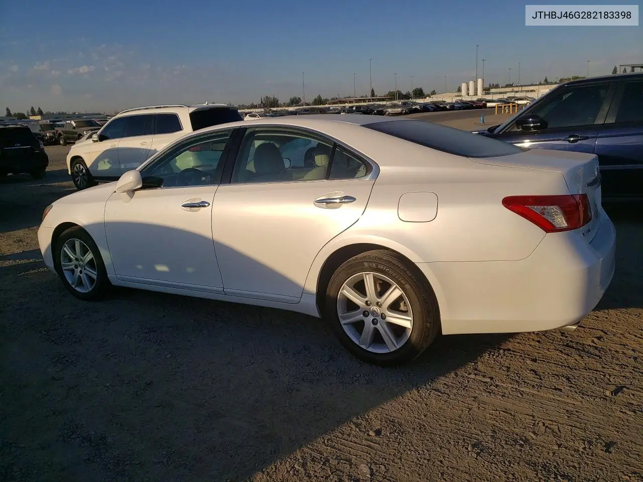 2008 LEXUS ES VIN JTHBJ46G282183398 — фото 2