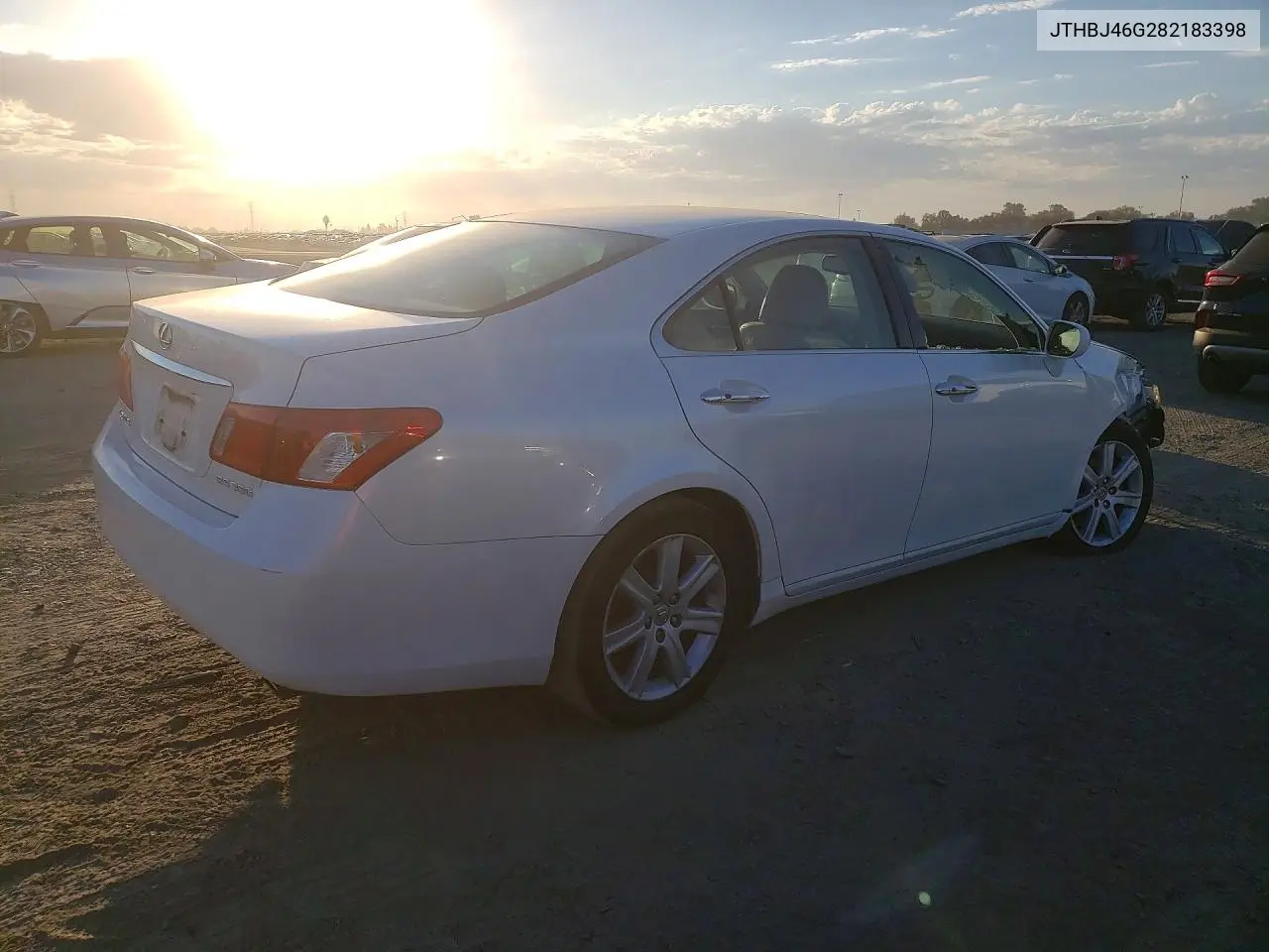 2008 LEXUS ES VIN JTHBJ46G282183398 — фото 3