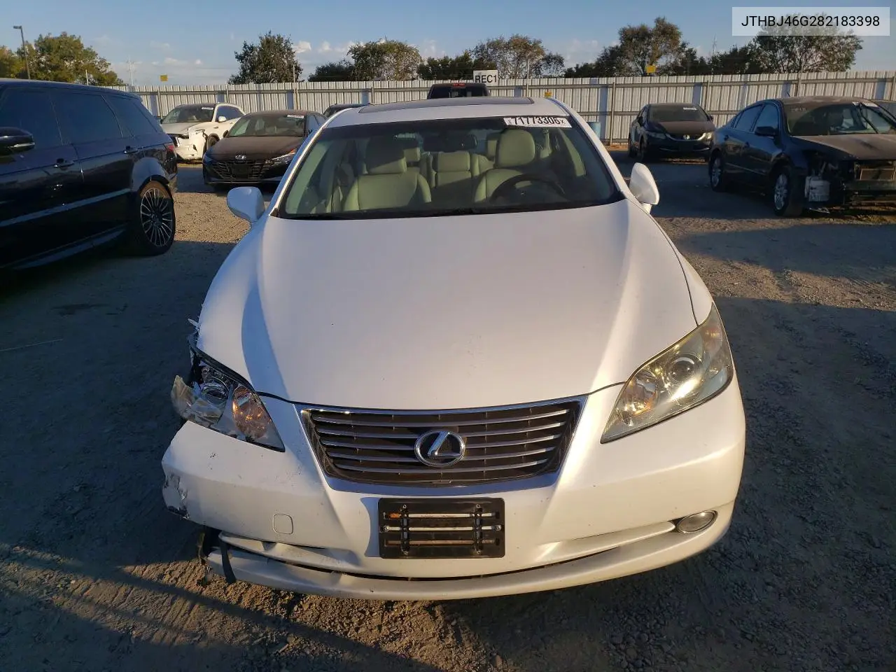 2008 LEXUS ES VIN JTHBJ46G282183398 — фото 5