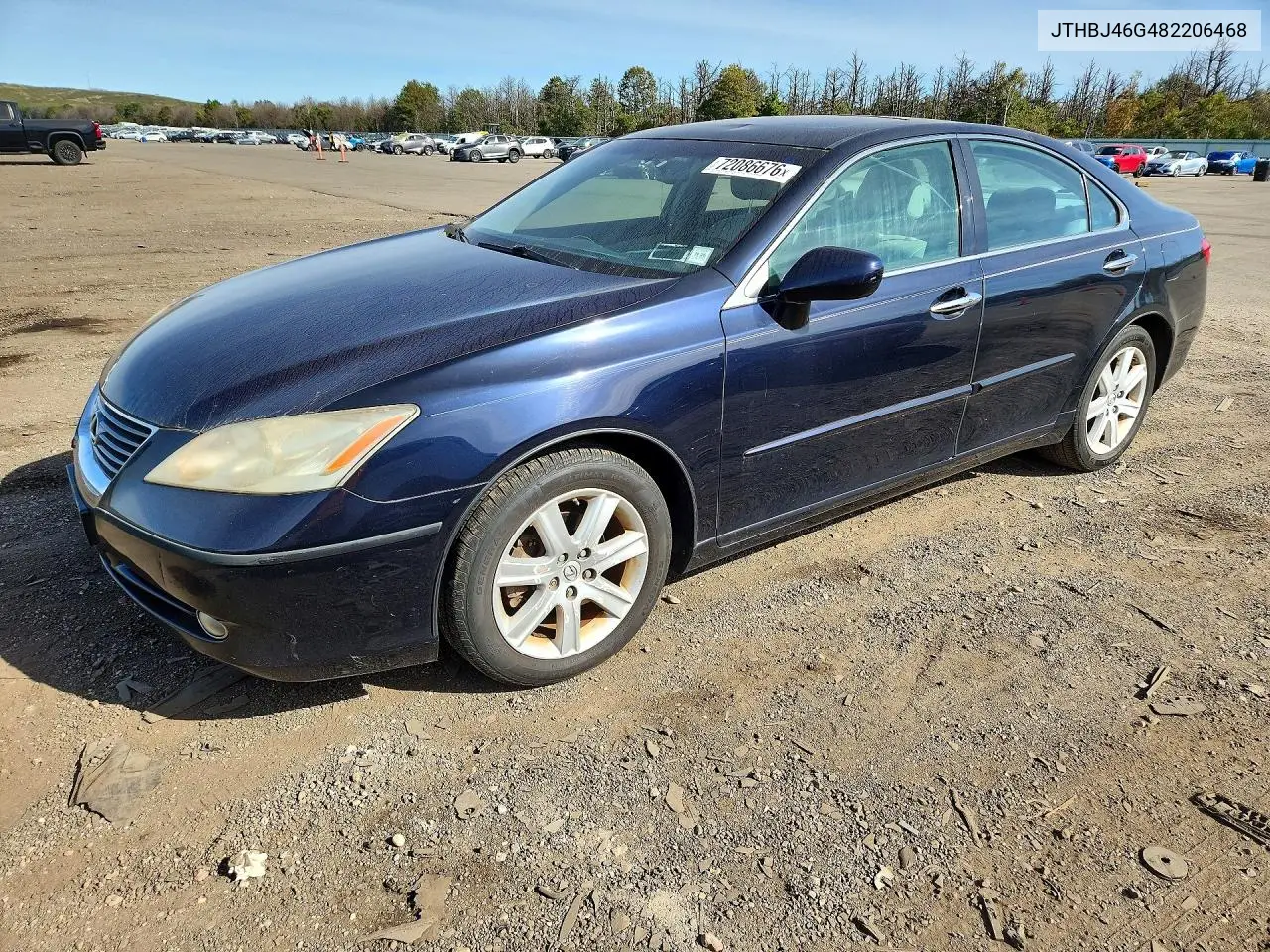 LEXUS ES 2008, VIN JTHBJ46G482206468