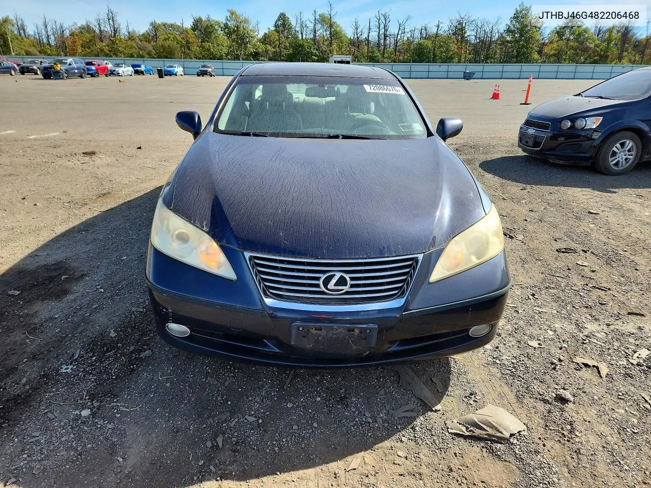 2008 LEXUS ES VIN JTHBJ46G482206468 — фото 5