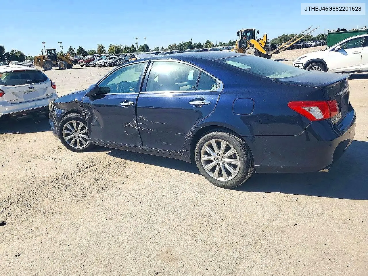 2008 LEXUS ES VIN JTHBJ46G882201628 — фото 2