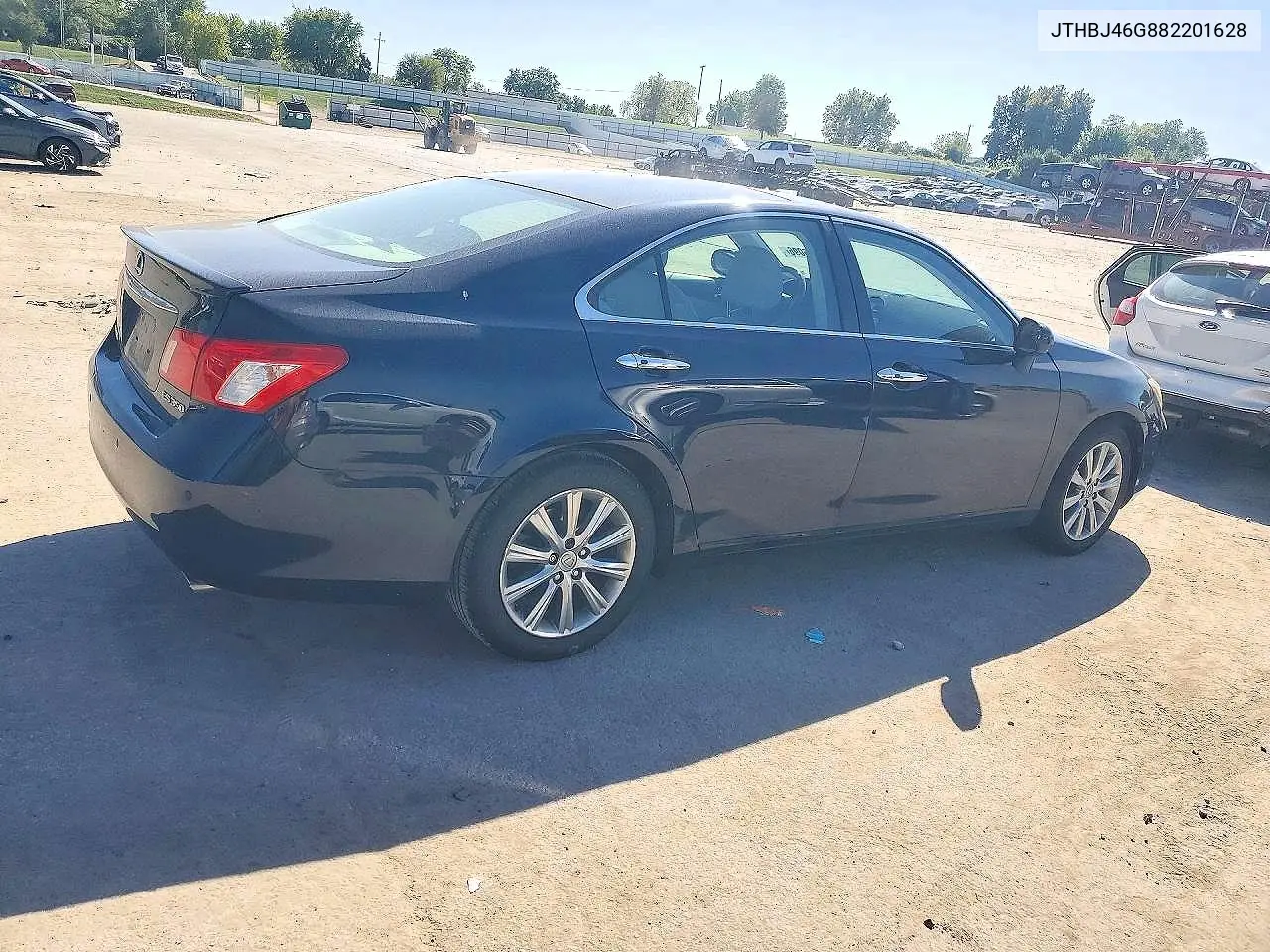 2008 LEXUS ES VIN JTHBJ46G882201628 — фото 3