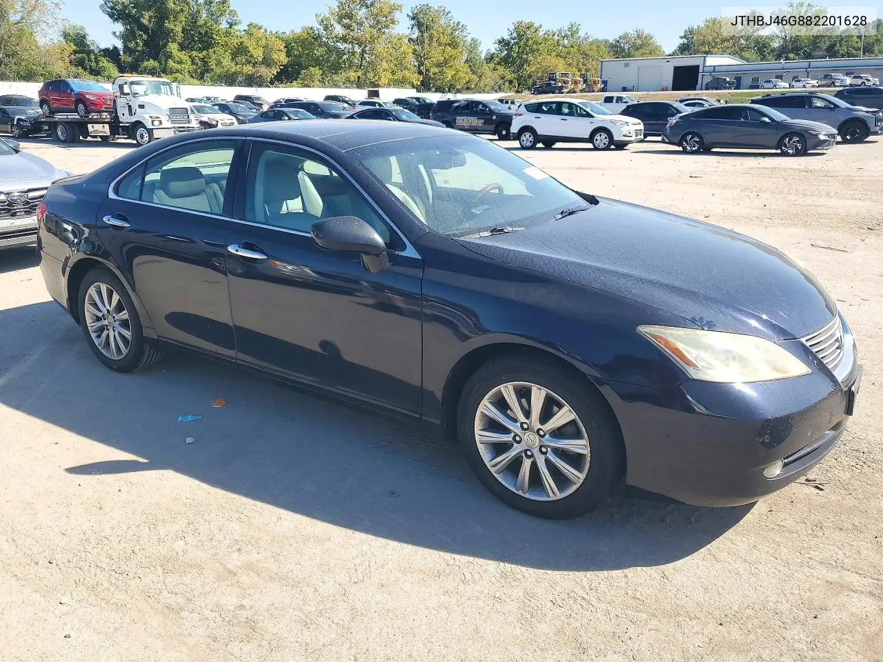 2008 LEXUS ES VIN JTHBJ46G882201628 — фото 4