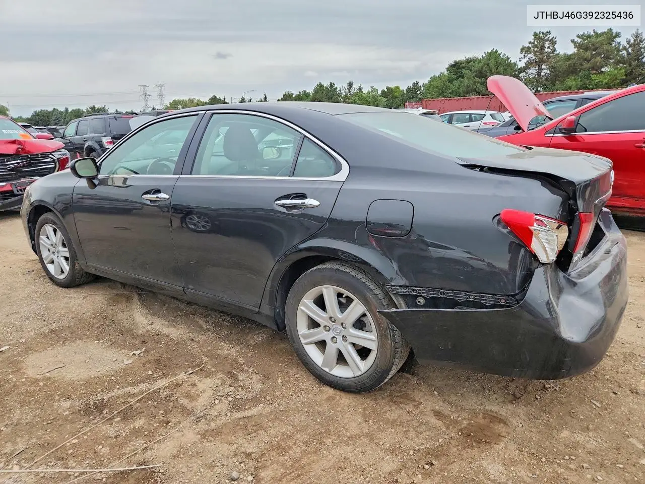 2009 LEXUS ES VIN JTHBJ46G392325436 — фото 2