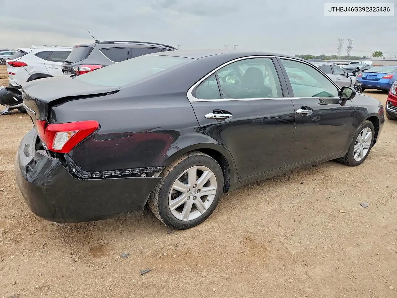2009 LEXUS ES VIN JTHBJ46G392325436 — фото 3