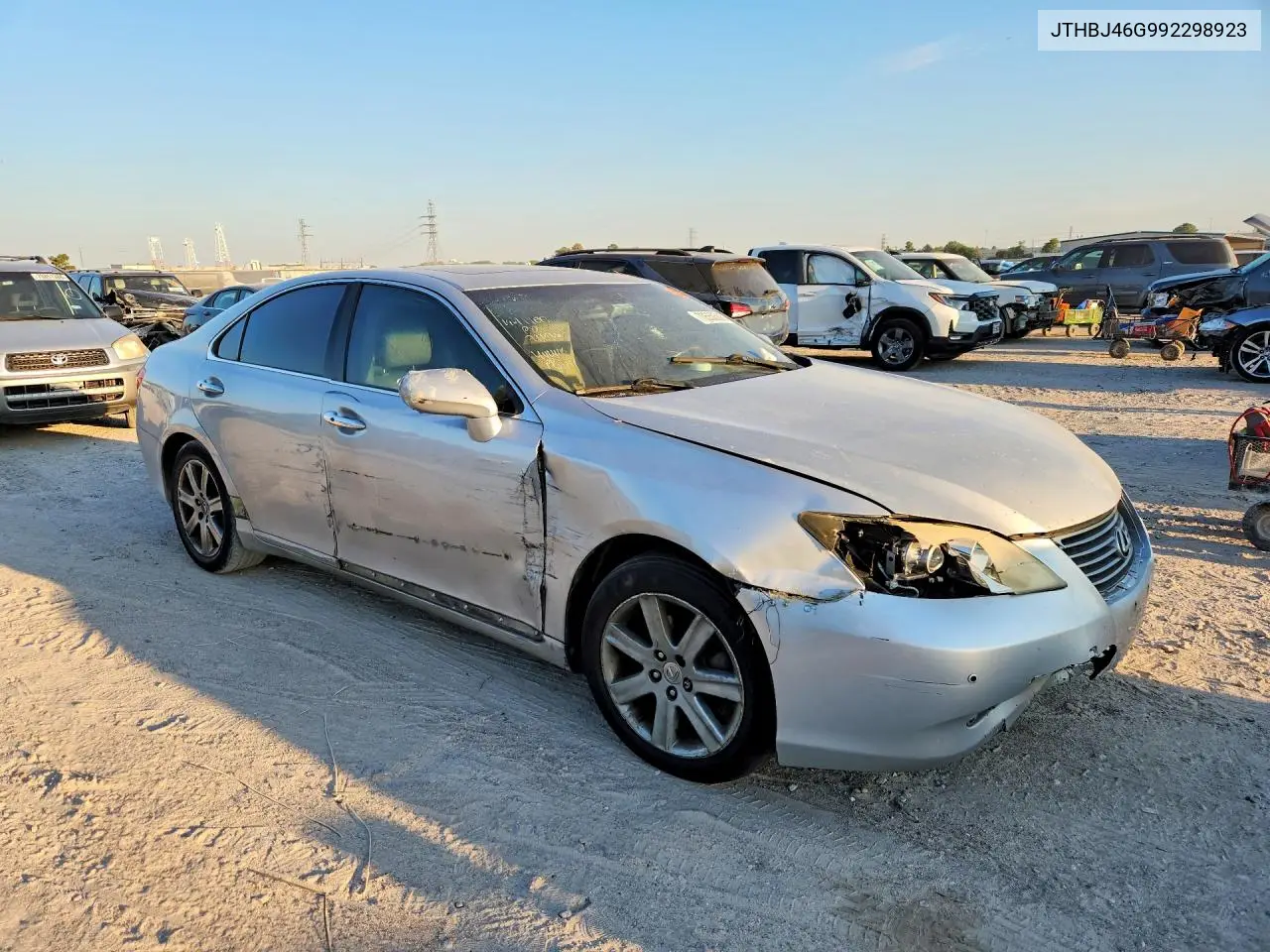 2009 LEXUS ES VIN JTHBJ46G992298923 — фото 4